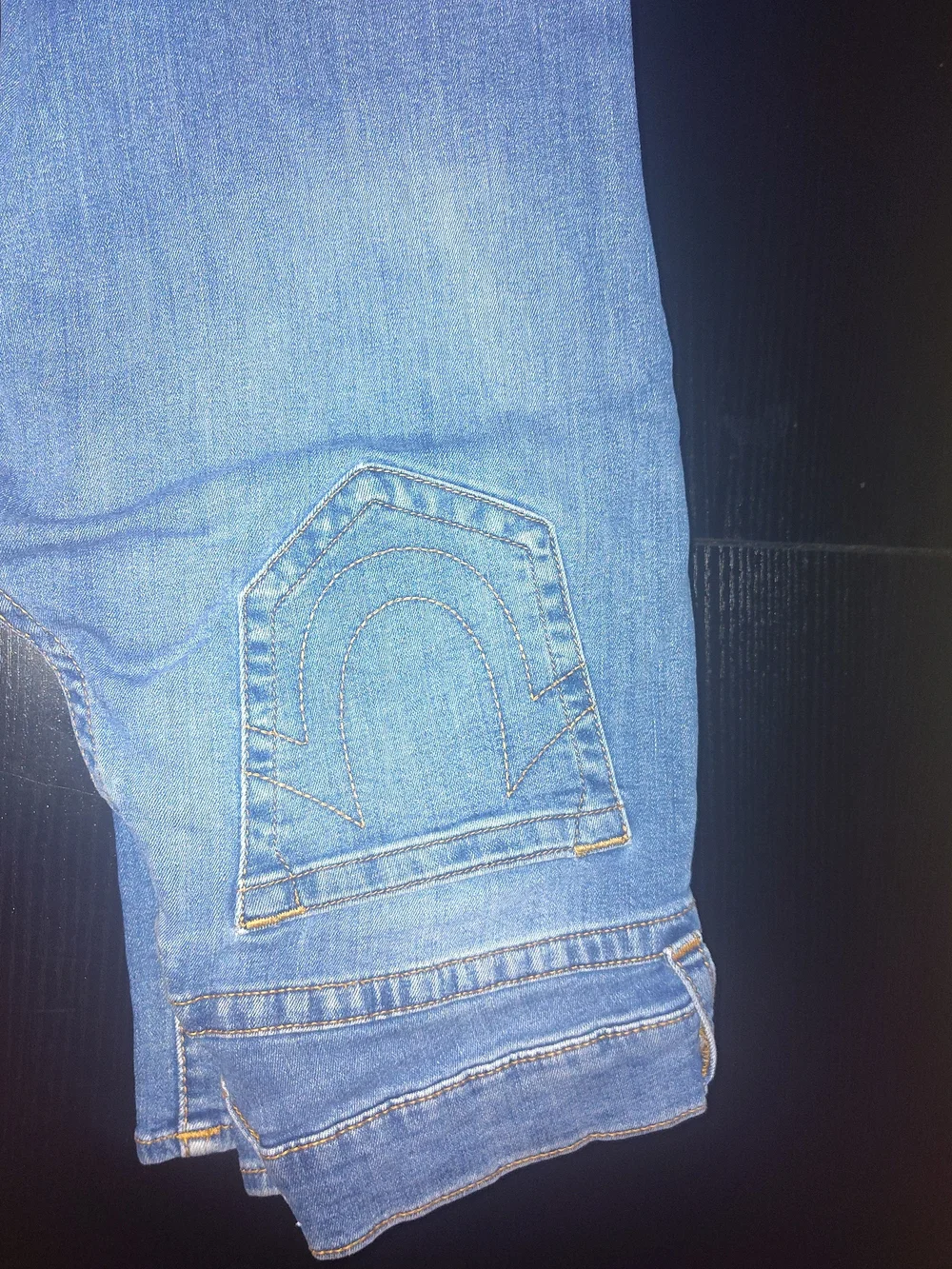 True Religion Men's Light Blue Relaxed Fit Jeans